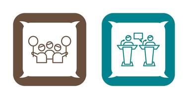 Protest and Debate Icon vector