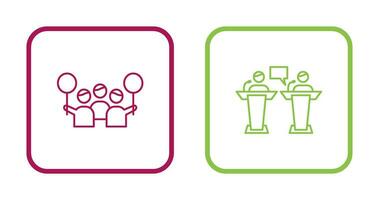 Protest and Debate Icon vector