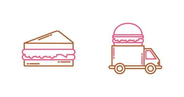 Sandwich and Fast Food Icon vector