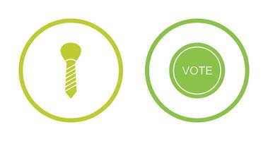 Tie and Vote Link Icon vector