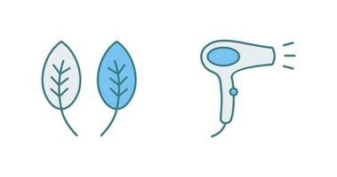 Herb and Hair removal Icon vector