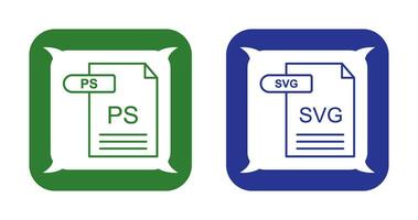 PS and SVG Icon vector