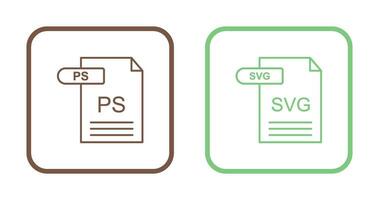 PS and SVG Icon vector