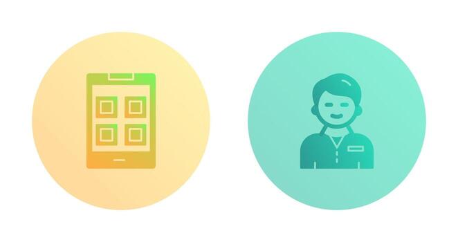 Apps and User person Icon vector
