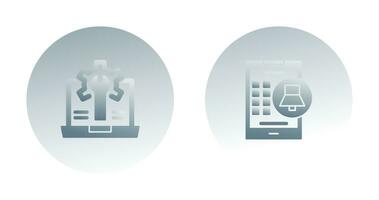 Alarm and Web Development Icon vector