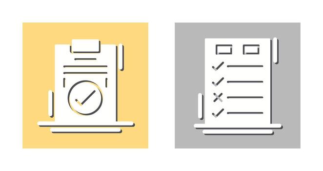 Today to Done Check List and Checkmark Icon vector