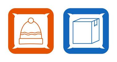 Hat and Box Icon vector