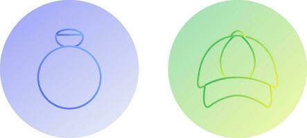Ring and P Cap Icon vector