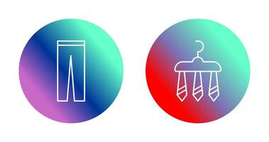 Trousers and Three Ties Icon vector