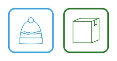 Hat and Box Icon vector