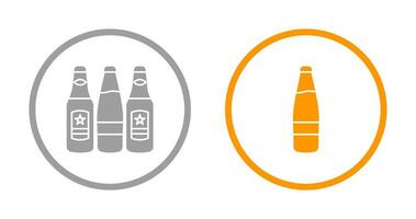 cerveza botellas y alcohol icono vector