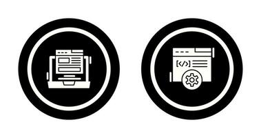 Layout and Development Icon vector