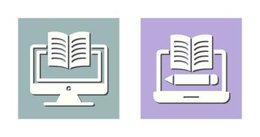 Digital Learning and Written Icon vector