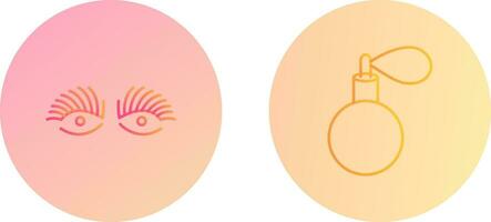 Longlashes and perfume Icon vector