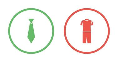 Tie and Pyjamas Icon vector