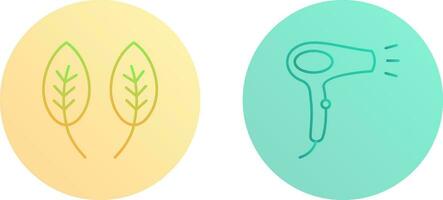 Herb and Hair removal Icon vector