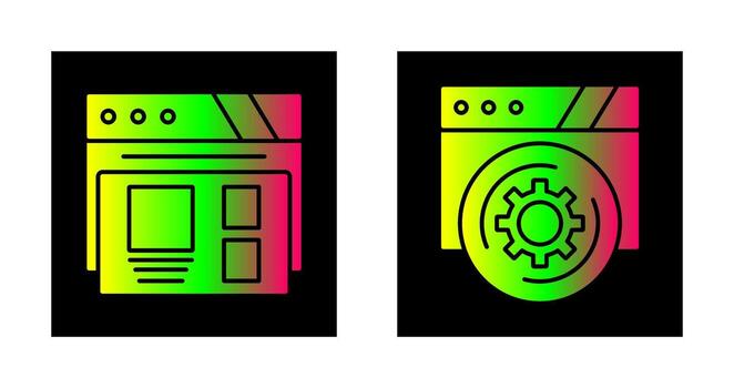 Layout and Setting Icon vector