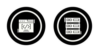 Web Coding ND Server Icon vector