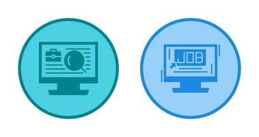 Job and Job Search Icon vector