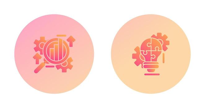 Analysis and Problem  Icon vector