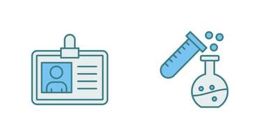 Identity and Lab Icon vector