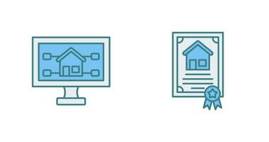 Attribute and Certificate Icon vector