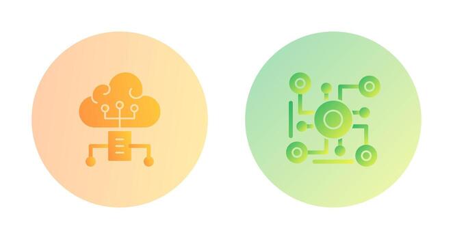 nube informática y conexión icono vector