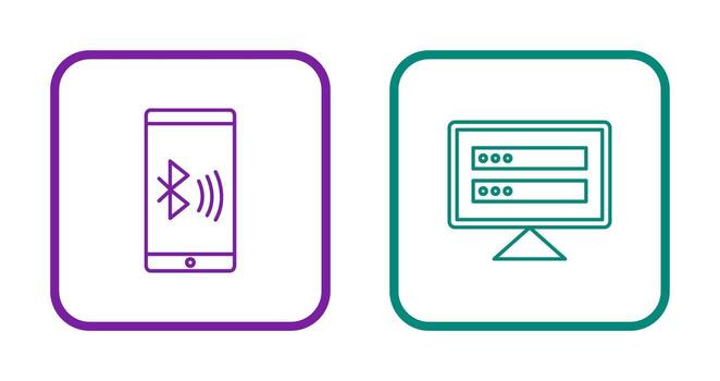 conectado dispositivo y corrompido datos icono vector