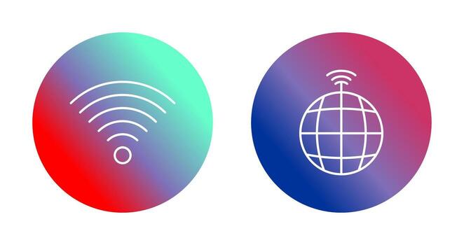 Signal on User and global Signals Icon vector