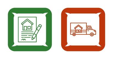 Contract and Delivery Icon vector