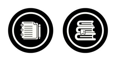 Write and Books Icon vector