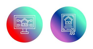Attribute and Certificate Icon vector