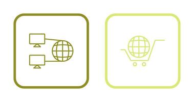 Internet Connectivity and Global Icon vector