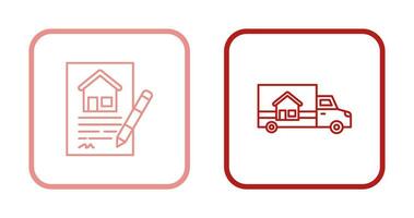 Contract and Delivery Icon vector