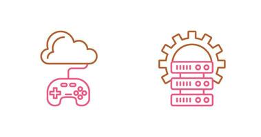 Gaming and Server Icon vector