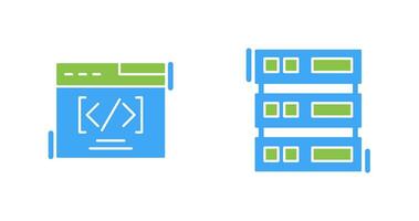 Web Coding ND Server Icon vector