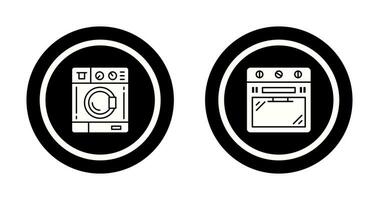 Washing Machine and Stove Icon vector