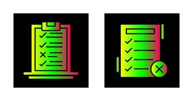 Delivery List and Fake List Icon vector