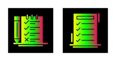 encuesta Lista de Verificación y a hacer lista icono vector