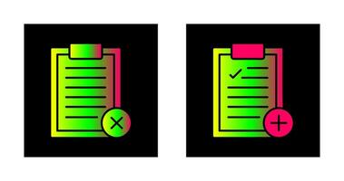 Rejected and Add Icon vector