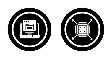 Pop Up and Maximize Icon vector