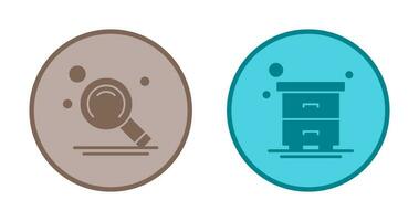 Search and Table Icon vector