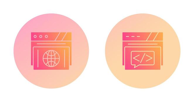 navegador y mensaje icono vector