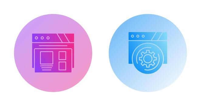 Layout and Setting Icon vector