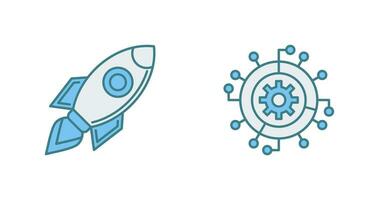 Launch and Progress Icon vector