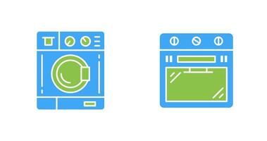 Washing Machine and Stove Icon vector