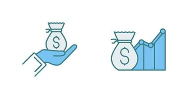 Wage and Email Icon vector