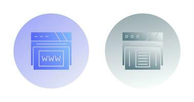 Www and Paper Icon vector