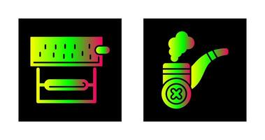 Rolling Tobacco and No Cigar Icon vector