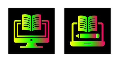 Digital Learning and Written Icon vector